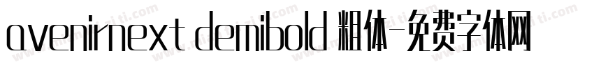 avenirnext demibold 粗体字体转换